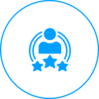 Person with stars and arcs